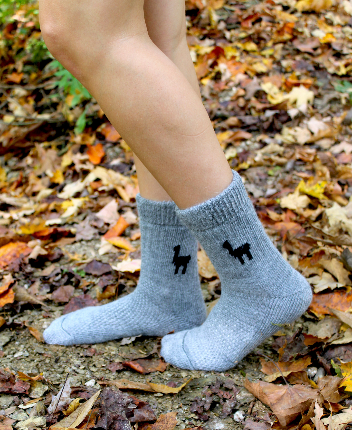 Heavy Alpaca Sock - Grey